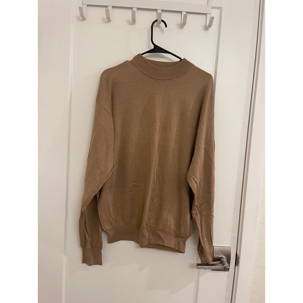 Vintage Baracuta Silk Blend Turtleneck‎ Sweater Preppy Old Money Luxury